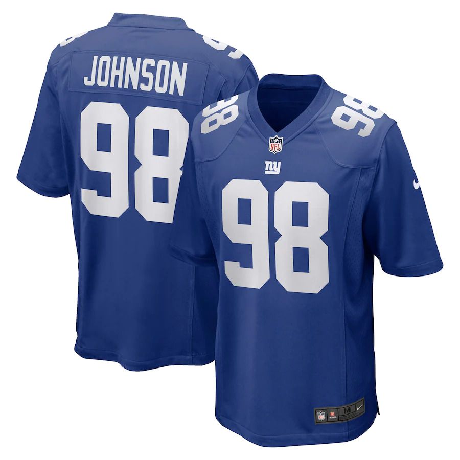 Men New York Giants #98 Austin Johnson Nike Royal Game NFL Jersey